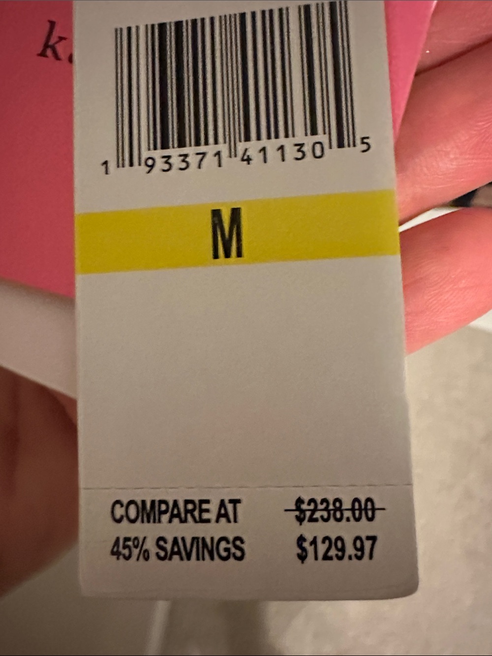 kate spade Black and Tan Checked Coat with Pink Label - Picture 4 of 4
